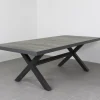 Admiral kruispoot tuintafel - 224 x 104 cm. - antraciet