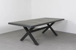Admiral kruispoot tuintafel - 224 x 104 cm. - antraciet