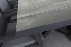 Admiral kruispoot tuintafel - 224 x 104 cm. - antraciet