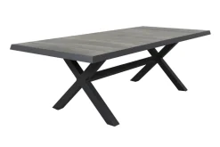 Admiral kruispoot tuintafel - 224 x 104 cm. - antraciet