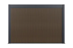 Advance lamellen overkapping 3,6x6 m. incl. berging 3,6x2 m. Aluminium - Antraciet