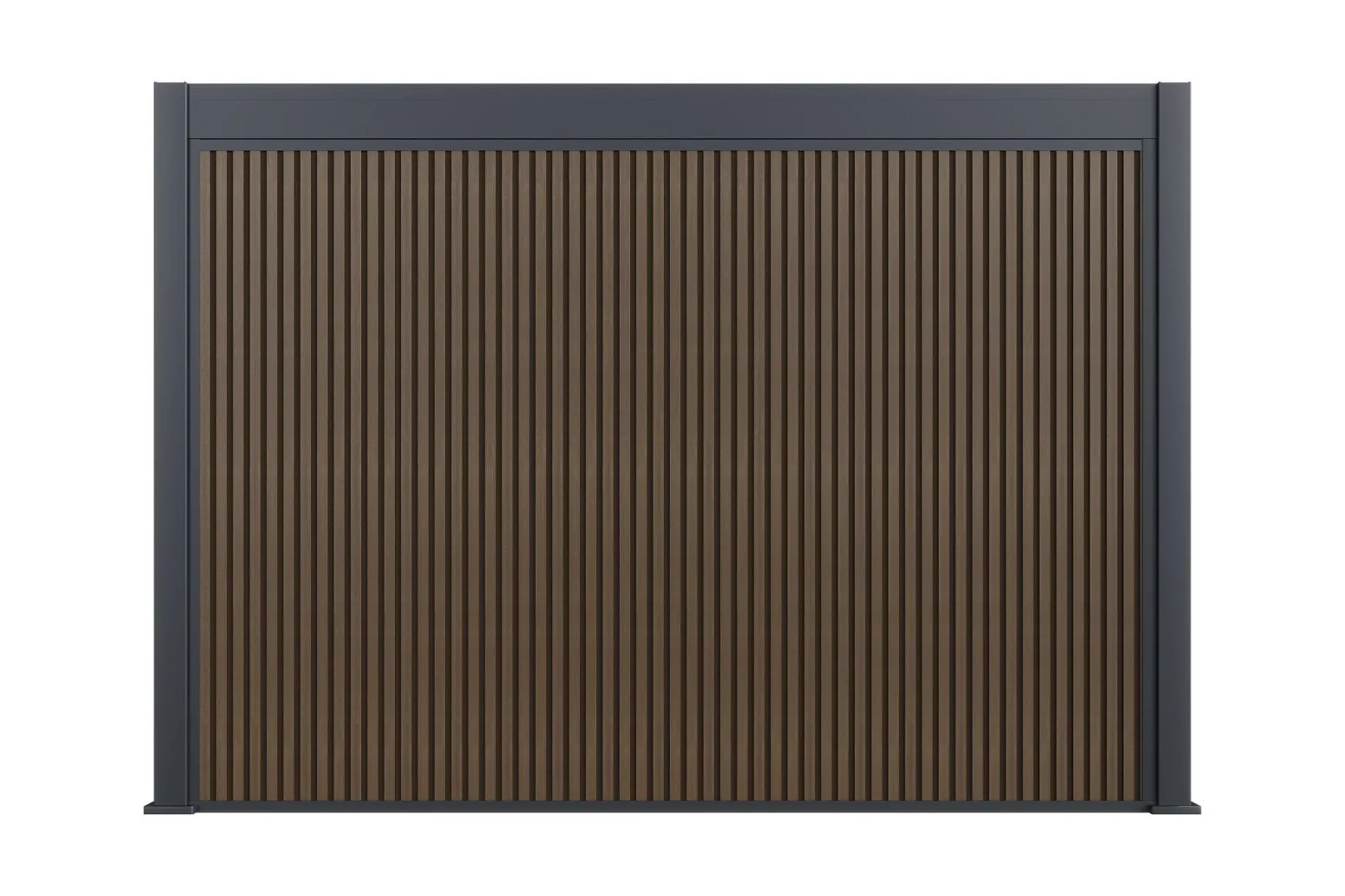 Advance lamellen overkapping 3,6x6 m. incl. berging 3,6x2 m. Aluminium - Antraciet