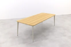 Alaska teak tuintafel 240x100 cm. - Mokka (OP=OP)