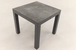 Atlanta bijzettafel 50x50 cm. - antraciet - keramiek
