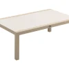 Atlanta loungetafel 120x70 cm. - Latte
