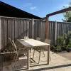 Atmos/Kings stapelbare 4-persoons tuinset 180x100 cm. - Latte