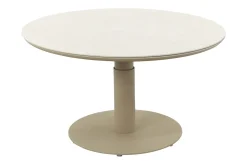 Aversa up&down ronde verstelbare tuintafel Ø120 cm. - Latte