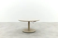 Aversa up&down ronde verstelbare tuintafel Ø120 cm. - Latte