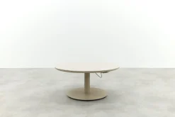 Aversa up&down ronde verstelbare tuintafel Ø120 cm. - Latte