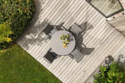 Azoren dining tuinstoel verstelbaar (incl. kussen) - Antraciet