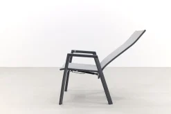 Azoren dining tuinstoel verstelbaar (incl. kussen) - Antraciet