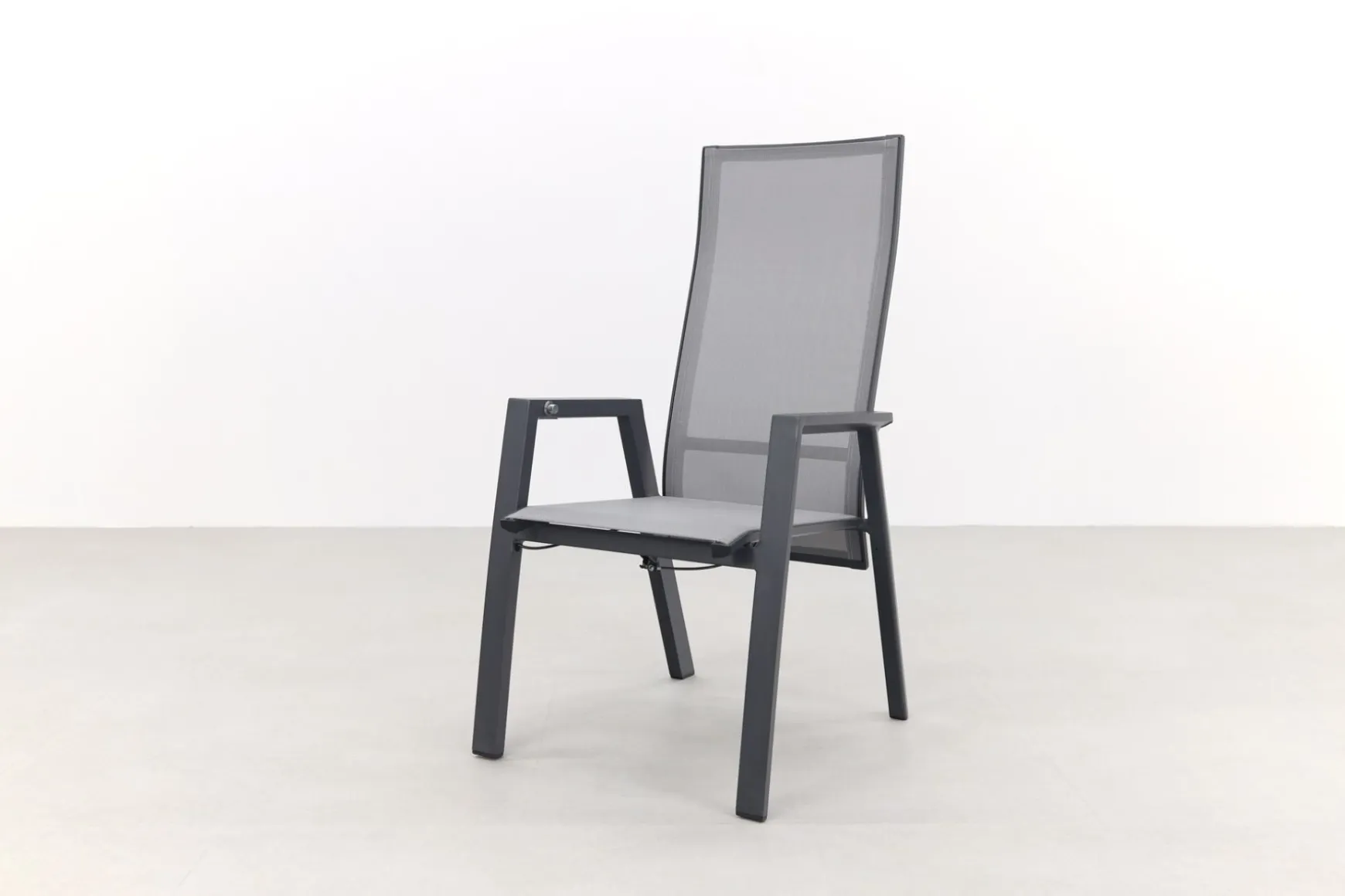 Azoren dining tuinstoel verstelbaar (incl. kussen) - Antraciet