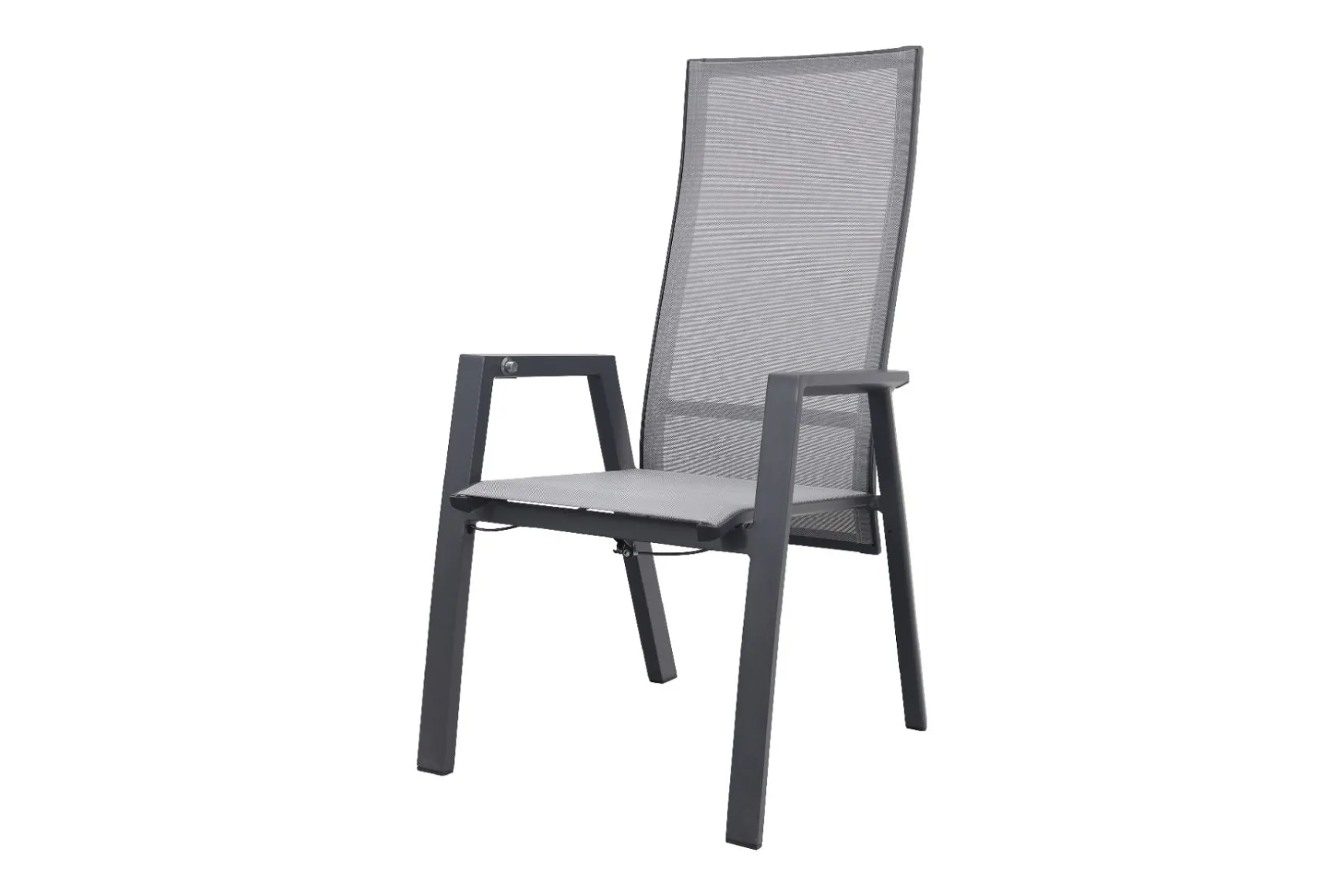 Azoren dining tuinstoel verstelbaar (incl. kussen) - Antraciet