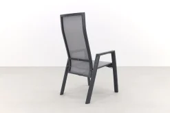 Azoren dining tuinstoel verstelbaar (incl. kussen) - Antraciet