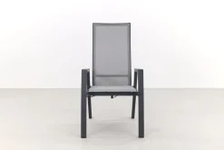 Azoren dining tuinstoel verstelbaar (incl. kussen) - Antraciet