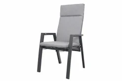 Azoren dining tuinstoel verstelbaar (incl. kussen) - Antraciet