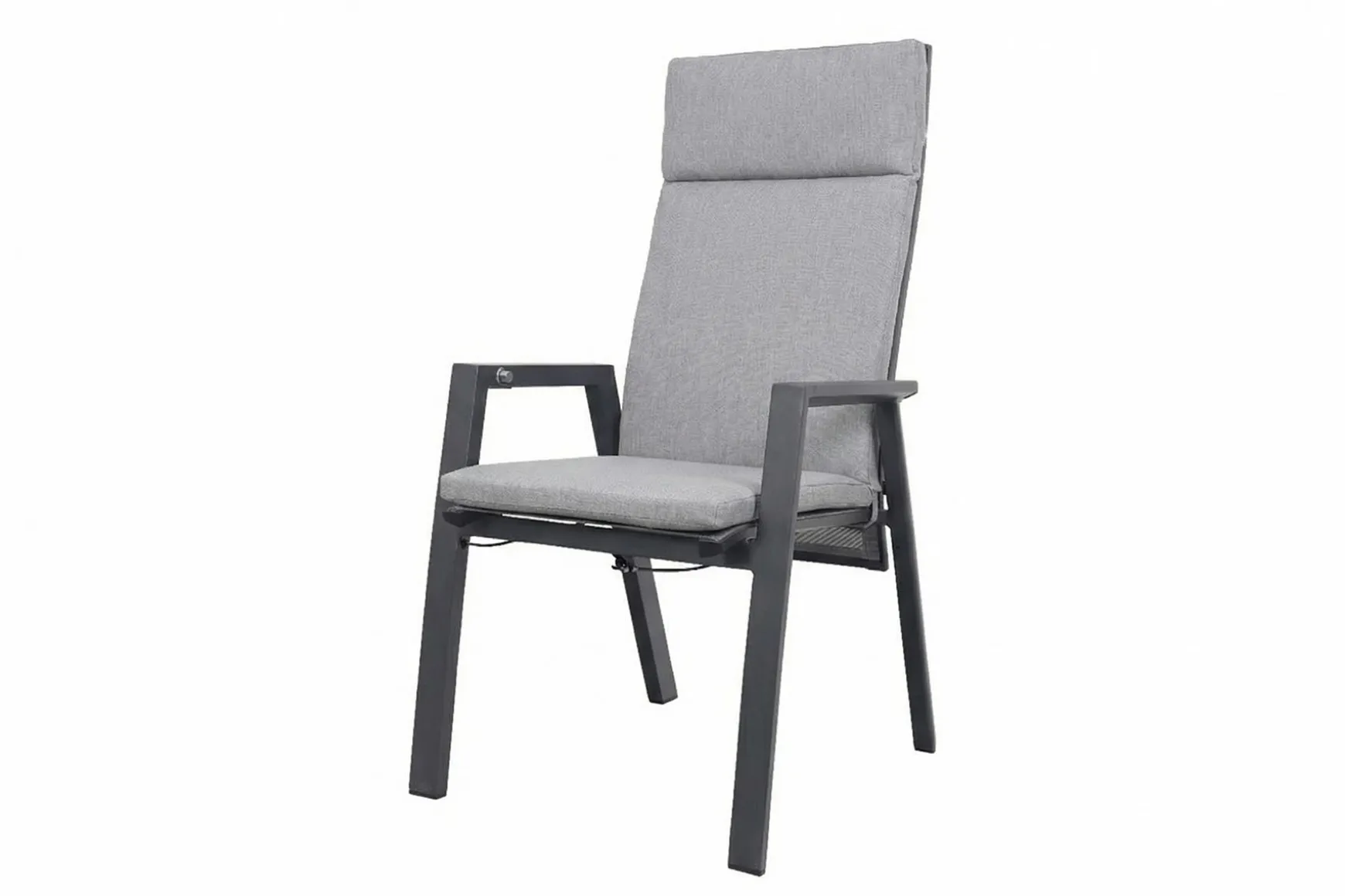 Azoren dining tuinstoel verstelbaar (incl. kussen) - Antraciet