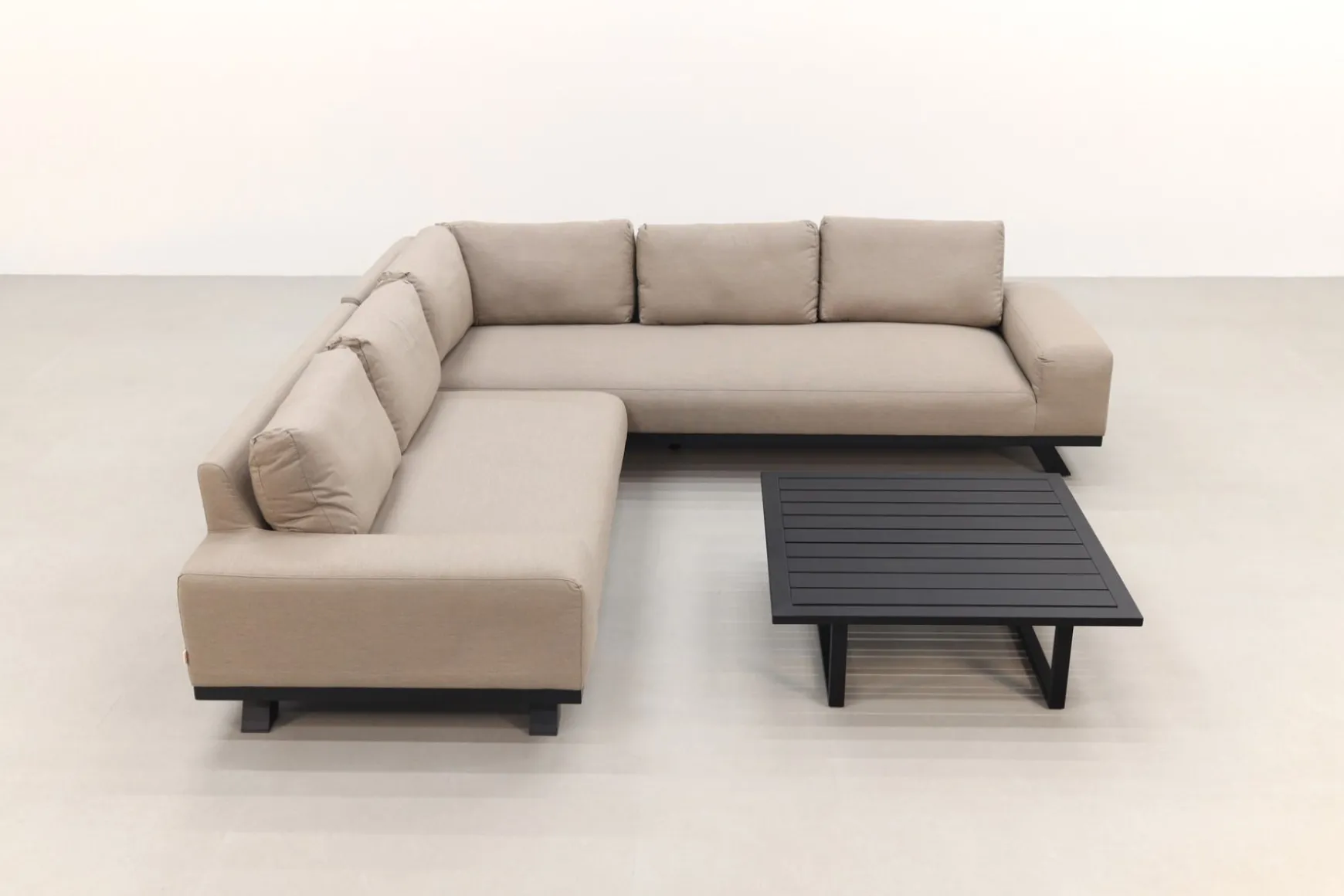 Barcelona/Cuba Sunbrella loungeset - Taupe - 3-delig