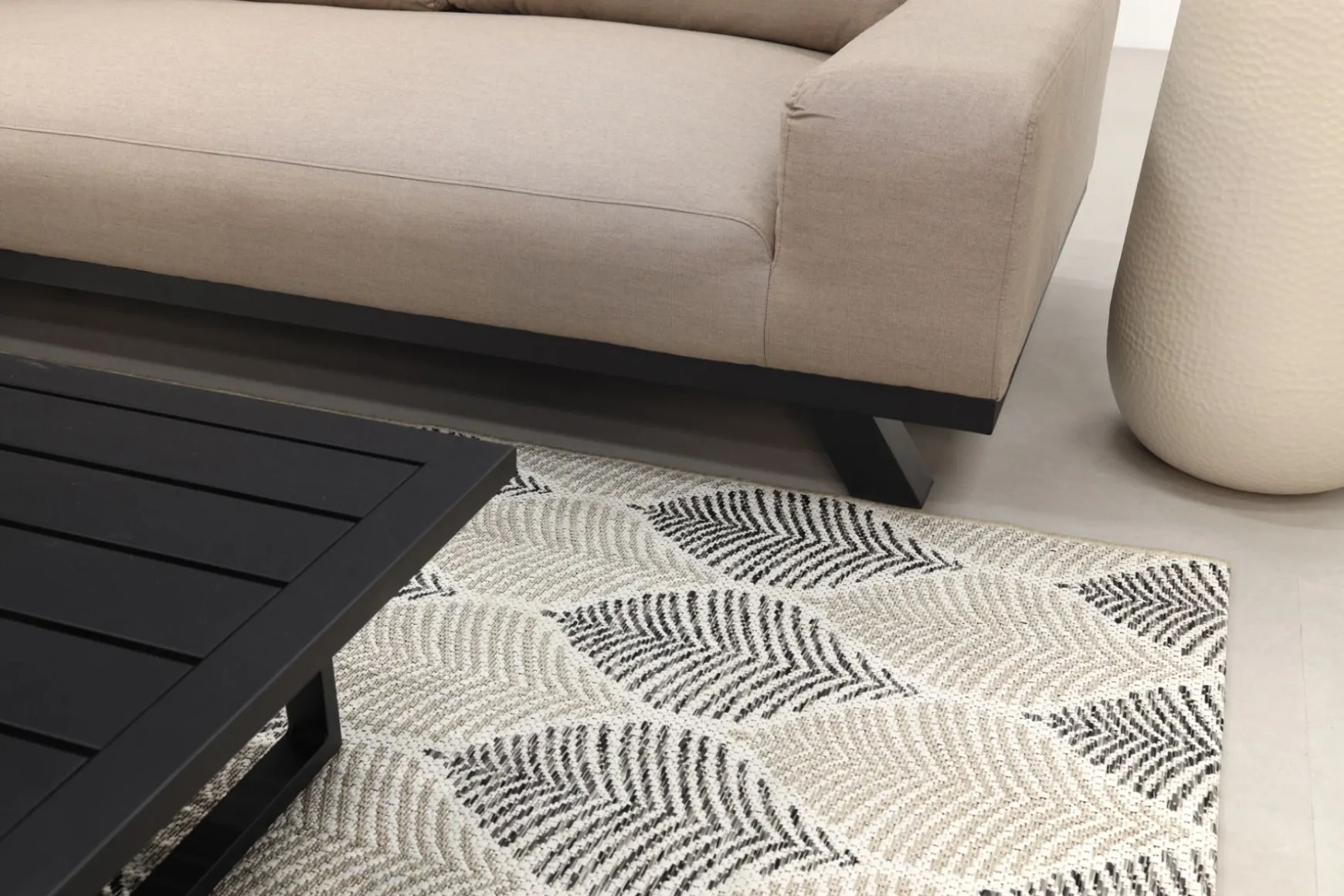 Barcelona/Cuba Sunbrella loungeset - Taupe - 3-delig
