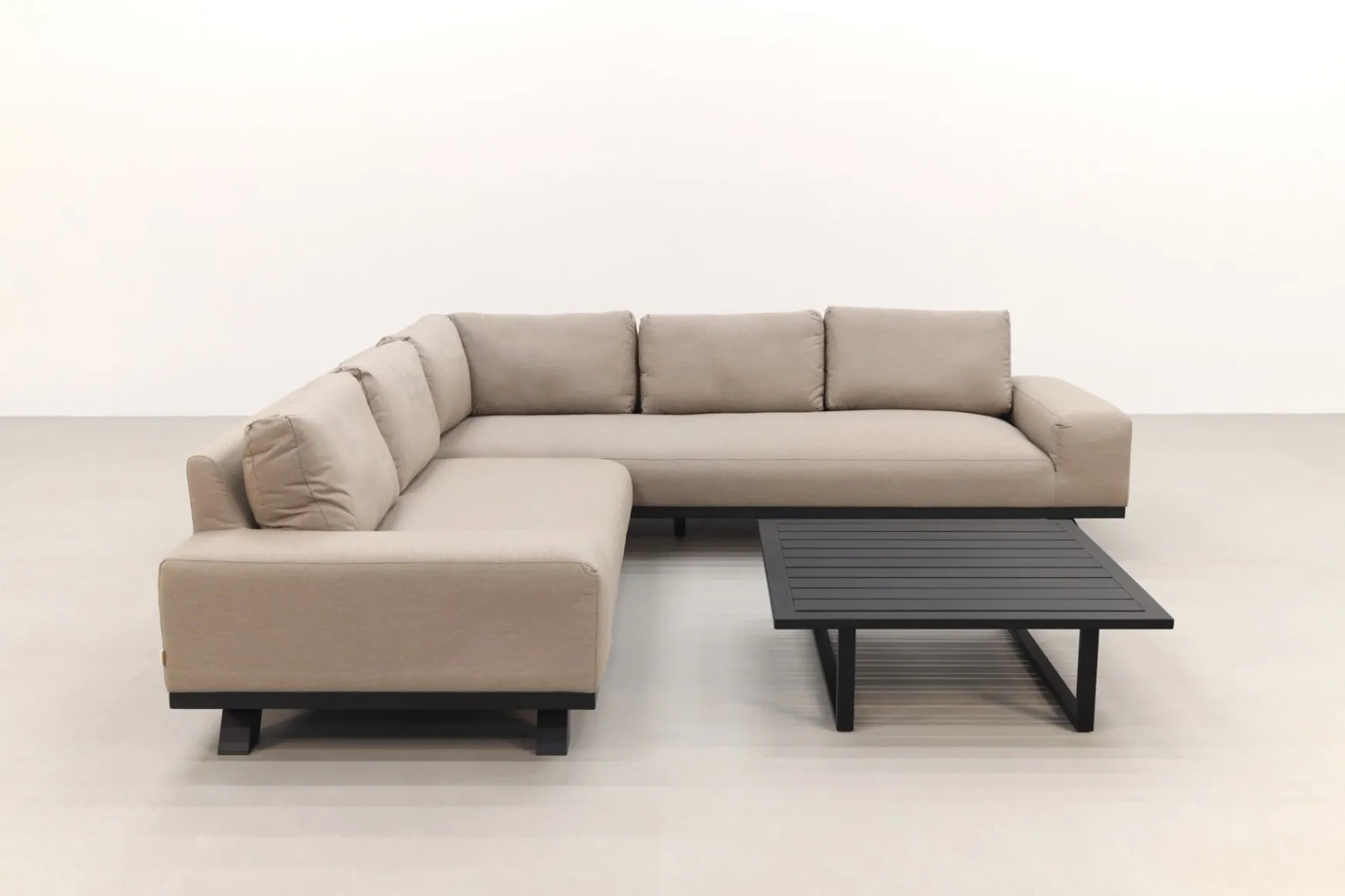 Barcelona/Cuba Sunbrella loungeset - Taupe - 3-delig