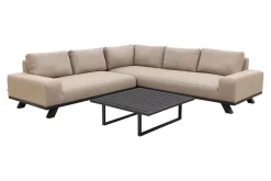 Barcelona/Cuba Sunbrella loungeset - Taupe - 3-delig