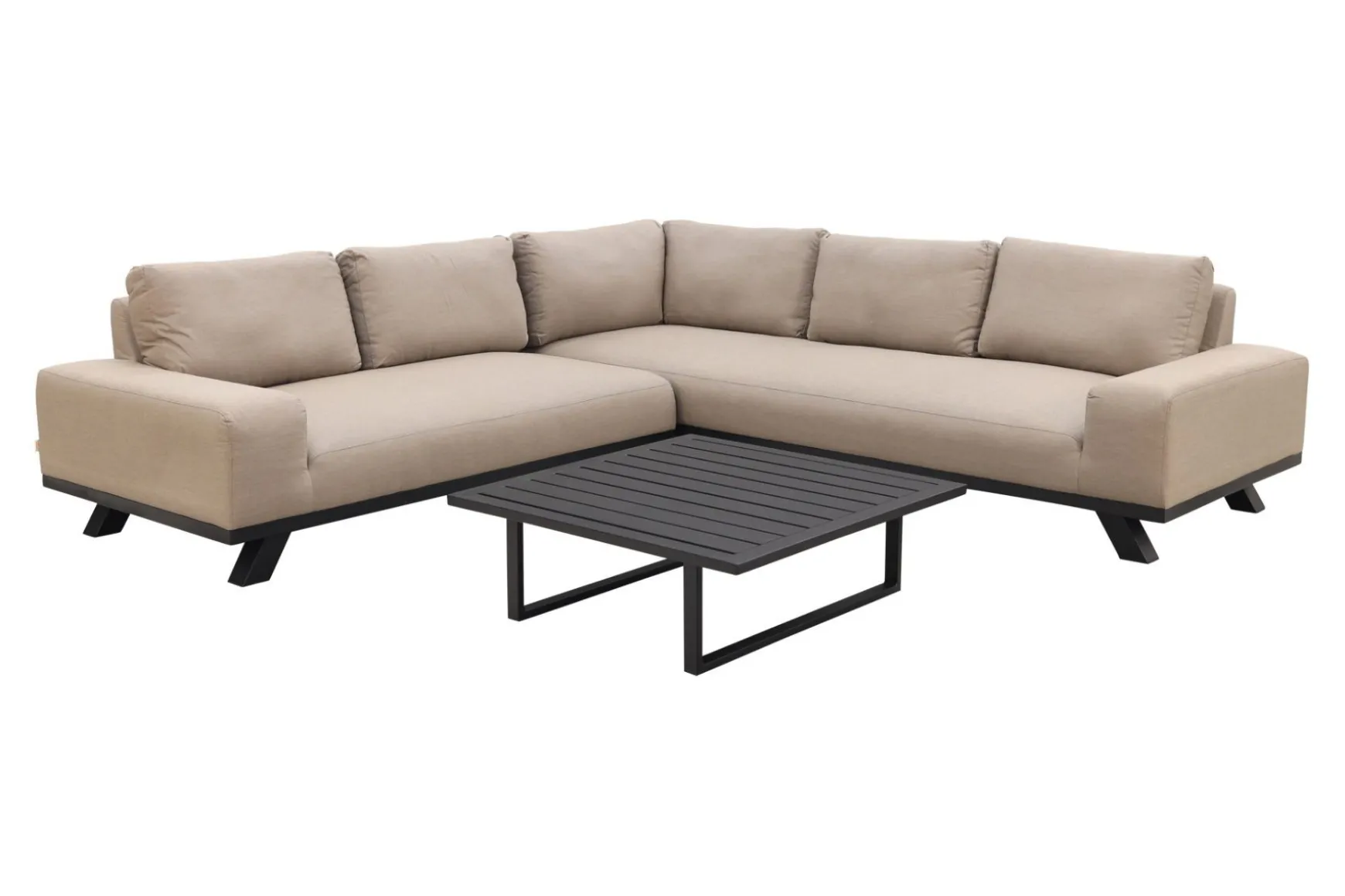 Barcelona/Cuba Sunbrella loungeset - Taupe - 3-delig