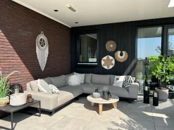 Barcelona/Cuba Sunbrella loungeset - Taupe - 3-delig