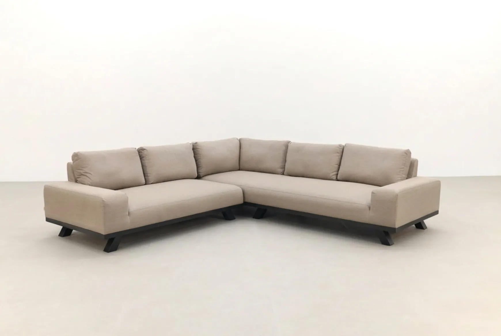 Barcelona hoekbank sunbrella loungeset - Taupe