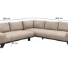 Barcelona/Royalty Sunbrella loungeset - Taupe - 4-delig