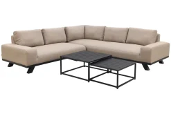 Barcelona/Royalty Sunbrella loungeset - Taupe - 4-delig