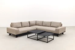 Barcelona/Royalty Sunbrella loungeset - Taupe - 4-delig