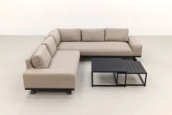 Barcelona/Royalty Sunbrella loungeset - Taupe - 4-delig