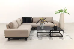Barcelona/Royalty Sunbrella loungeset - Taupe - 4-delig