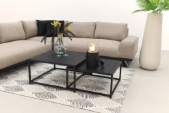 Barcelona/Royalty Sunbrella loungeset - Taupe - 4-delig