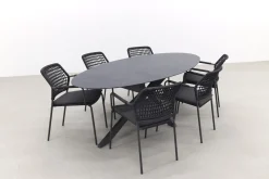 Barista/Privada 240x107 - Ovale tuinset - 7-delig - stapelbaar OP=OP