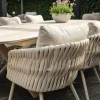 Baya/Indigo uitschuifbare tuinset voor 8 personen 250-310x110 cm. - Keramiek/Mokka