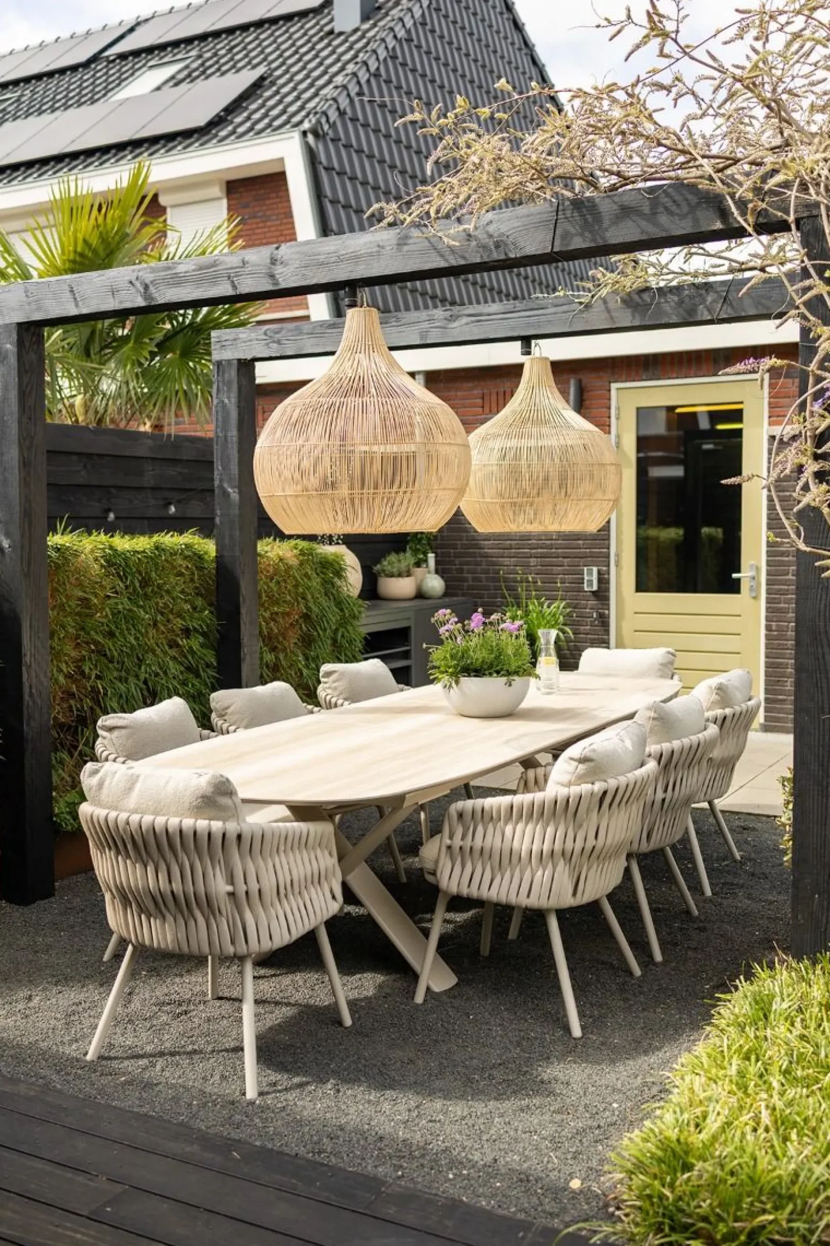 Baya rope dining tuinstoel - Mokka