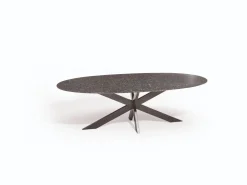 Berlijn granieten tafel - 240 x 120 cm. - diamond blacksatinado - Op=Op