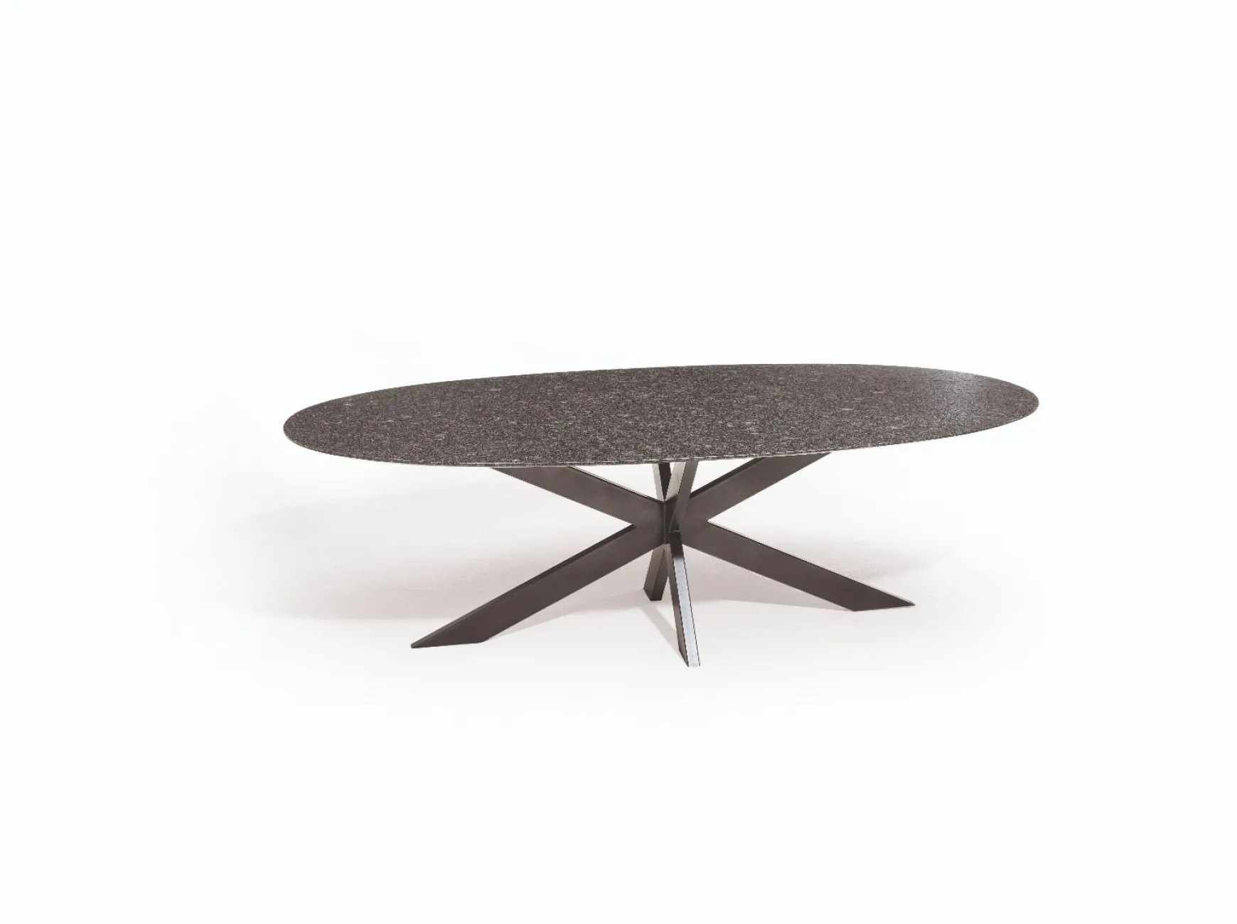 Berlijn granieten tafel - 240 x 120 cm. - diamond blacksatinado - Op=Op