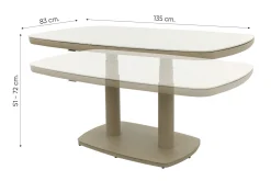 Bilbao/Welton verstelbare rope stoel-bank loungeset - Latte/Teak