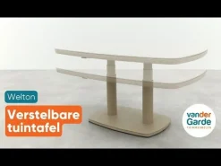 Bilbao/Welton verstelbare rope stoel-bank loungeset - Latte/Teak