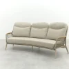 Bilbao 3-zits rope loungebank - Latte/Teak