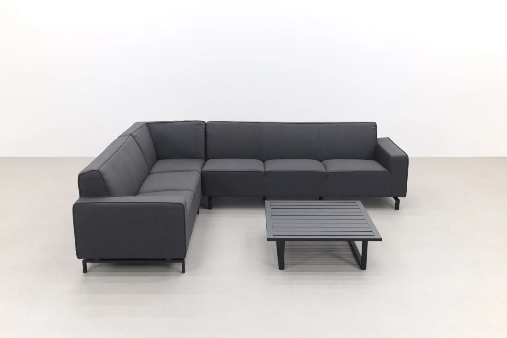 Boavista/Cuba Sunbrella loungeset - Sooty - 4-delig - links