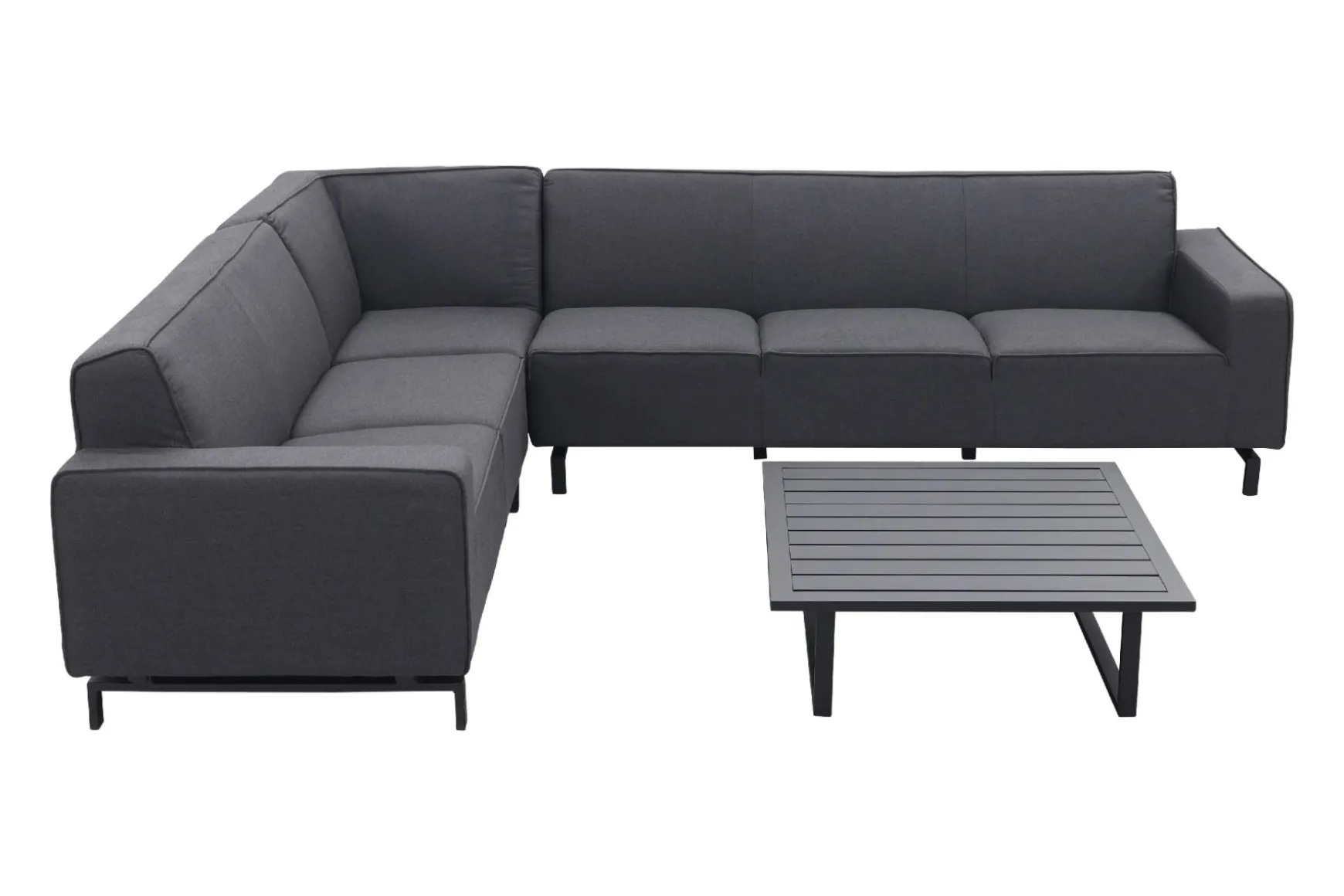 Boavista/Cuba Sunbrella loungeset - Sooty - 4-delig - links
