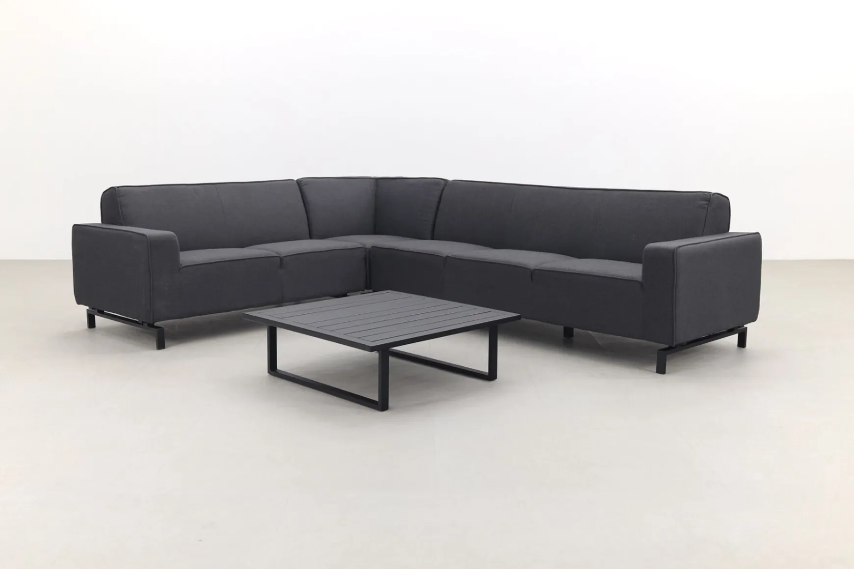 Boavista/Cuba Sunbrella loungeset - Sooty - 4-delig - links