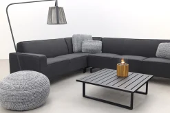 Boavista/Cuba Sunbrella loungeset - Sooty - 4-delig - links