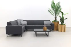 Boavista/Cuba Sunbrella loungeset - Sooty - 4-delig - links