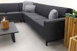 Boavista/Cuba Sunbrella loungeset - Sooty - 4-delig - links