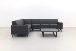 Boavista/Cuba Sunbrella loungeset - Sooty - 4-delig - links