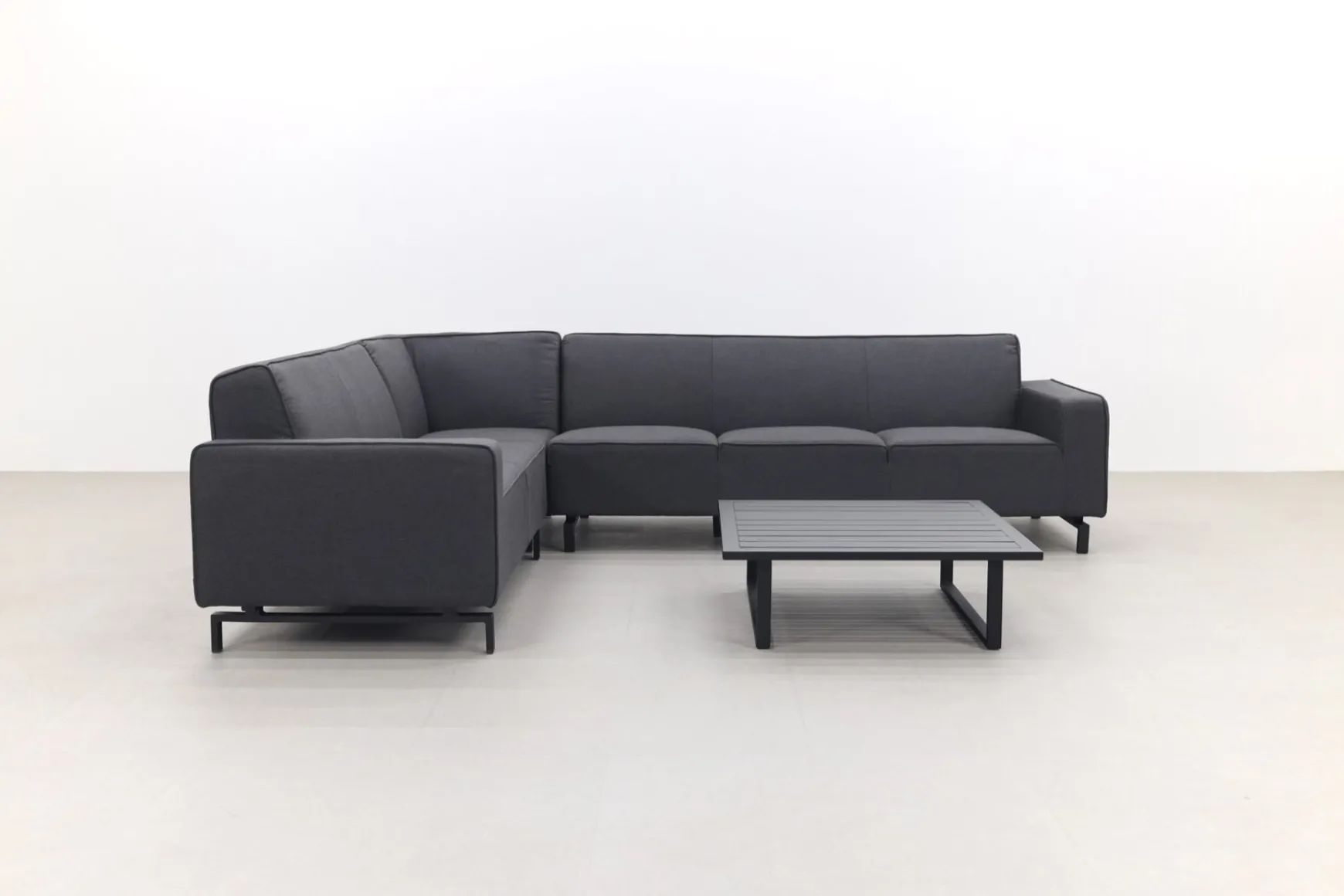 Boavista/Cuba Sunbrella loungeset - Sooty - 4-delig - links